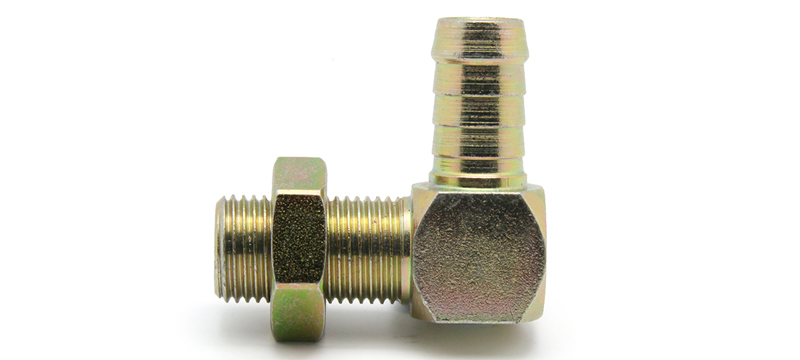 Elbow Tail Fitting - Male Metric C/W NUT